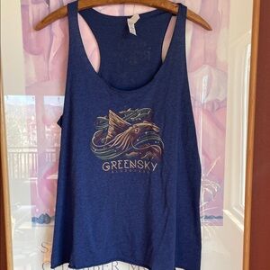 Greensky Bluegrass Red Rocks Racerback Relaxed Tank Tee, Size XL